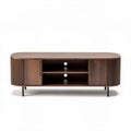 Modern wooden TV stand with storage shelves and sleek design 150 x 40 x 50cm