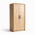 Wooden wardrobe with double doors and clean lines 100 x 50 x 200cm